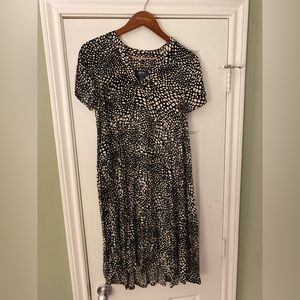 Anthropologie printed tiered dress